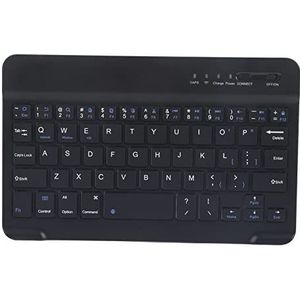 7-8 inch Tablet Draadloos Toetsenbord Draagbaar Slank Licht Bluetooth-toetsenbord Aluminiumlegering Draadloos Bluetooth-toetsenbord voor Android iOS Win Zwart