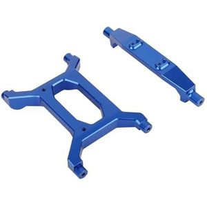 IWBR 2 Stuks Achter Lagere Chassis Brace Frame Ondersteuning Axiale SCX6 Fit for Jeep Jlu Wrangler AXI05000 1/6 Rc Crawler auto Onderdelen (Size : Blue)