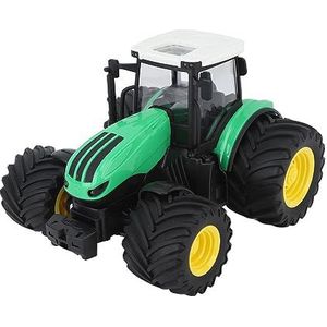 RC-tractorboerderijspeelgoedset voor Kinderen, 4-kanaals Afstandsbediening Tractor Sterke Grip Interferentiebestendig 2.4G Rubberen Breed Wiel 1:24 met Licht voor Thuis (Groente)
