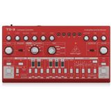 Behringer TD-3-RD analoge baslijn synthesizer met VCO, VCF, 16-stappen sequencer, vervormingseffecten en 16-stemmige polyketting, compatibel met pc en Mac