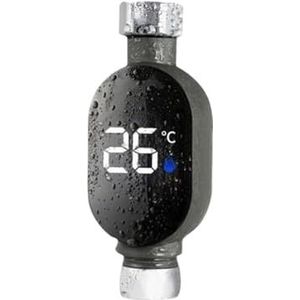 Douchetemperatuurmeter, LED-douchetemperatuurmeter, LED-digitaal display, direct afleesbare temperatuurmeter for bad, waterdichte slimme monitor for Voor thuis en in bad