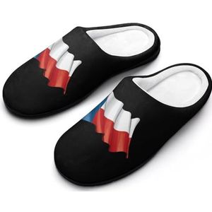Texas Wuivende Vlag Katoenen Slippers Voor Vrouwen Warme Anti-Slip Rubber Zool Huisschoenen Voor Indoor Hotel 7-8 (39-40)