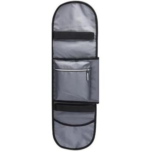 Opvouwbare skateboardrugzak duurzame skateboardtas heren en dames sport waterdicht longboard rugzak buitensportaccessoires skateboardtas (kleur: grijs)