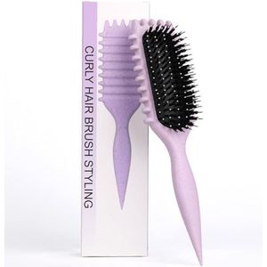 Krulborstel, krullende haarborstel, rebound-krulborstel, borstel voor krullend haar, wildzwijnharen (A)