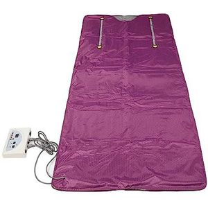 Sauna Verwarming Deken Ver Infrarood Vet Oplossen Bevorderen Zweten Sauna Deken met Afstandsbediening Paars 180x80cm (US Plug 110V)