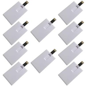 10 Pack Business Credit USB Flash Drives 8 GB (8 GB, wit)