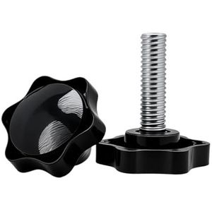 Kunststof stervormige handgreepschroeven, 5 stuks Schroefdraadgreep duimschroeven(M10x40mm)