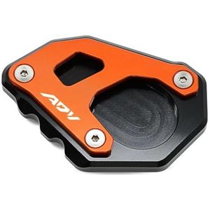 Compatibel met 390 ADV 390 Adventure 2019 2020 2021 2022 2023 Kickstand Zijstandaard Vergroter Uitbreiding Vergroter Pate Pad Accessoires(Color:Black orange-02)