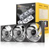 Antec - Connect 120 Reverse ARGB PWM - Ventilator - Zwart - Set van 3 - 120 mm