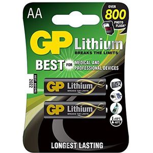 GP lithium-AA-batterijen, 2 stuks