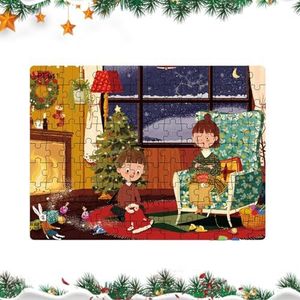 Kartonnen puzzel | Kartonnen puzzels | Kerst Winter Kerstman Decoratie, Legpuzzels voor meisjes, kinderen, jongens, kinderen Artsim