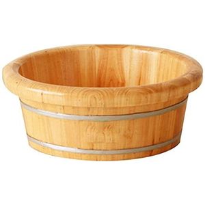 angelhjq natuurlijke houten voetbad emmer, pedicure wastafel geurige spar 16 cm kinder voet bad vat kleine barre voet bad tub schuimende houten vat huis buiten houten vat