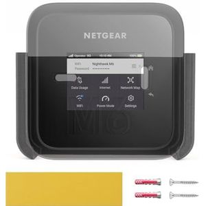 Naturalspring Stabiele wandbevestiging voor Netgear Router, inclusief 2 x schroeven en 2 x pluggen, van bioplastic, eenvoudige montage (M6)