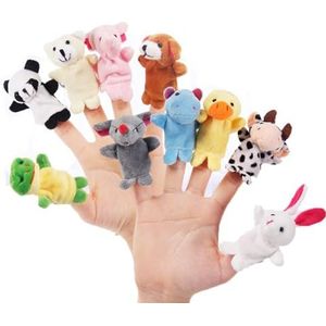 DealKits Vingerpoppen [20-delig] babycadeautje kinderverjaardag vinger pluche set jongens en meisjes cadeaus voor Kerstmis, Pasen en kinderfeest, klein cadeau voor kinderen