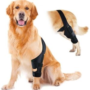 VIsuIvit Hondenkniebrace ter ondersteuning bij kruisbandletsel, gewrichtspijn en spierpijn, beter herstel ACL-brace, verstelbare achterste beenbretels voor honden, huisdierbrace (normale stijl,
