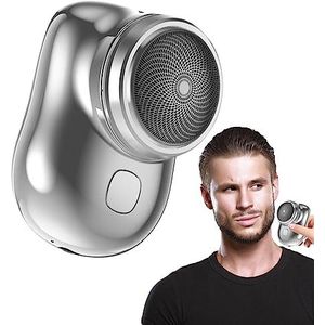 elektrisch scheerapparaat voor heren,Zelfverwijderend -reisscheermes, geluidsarm opladen via USB | Waterdicht draadloos scheermes in zakformaat voor mannen, thuis, auto, reizen, Ingyun