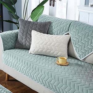 Sofa Slipcovers L Vorm Fluweel Stof Sectionele Sofa Cover voor 3 2 4 Zitting Anti-Slip Couch Cover Armleuning Cover Meubilair Protector voor Kinderen, Huisdieren (Color : #6, Size : 110x240cm1pc)