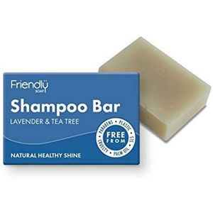 2 x Friendly Soap natuurlijke shampoo bar lavendel en theeboom 95 g
