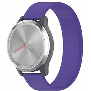 Strap-it Garmin Vivomove 3s elastisch bandje (paars)