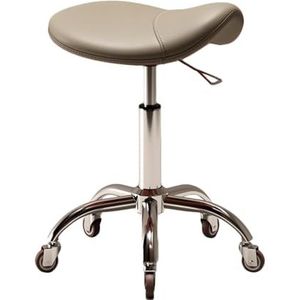 Verstelbare Zadelkrukstoel, Ergonomische Rolstoel, Ergonomische Rolstoel For Tandartsstylist Tattoo-artiest Met 360 ° Draaibare PU-wielen(Color 3)