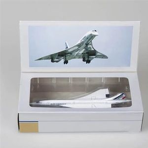 Voor Concorde Air France Vliegtuig 1976-2003 Lichtmetalen Diecast Vliegtuigen Collectie Display Voor Schaalmodel 1:400 (Color : With wheels)