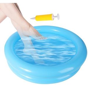 Opblaasbaar voetbad | Draagbaar zwembad voetwastafel | zwembad voet bad voet wastafel | Opblaasbare voet bad met inflator voor zwembad ingang ladder