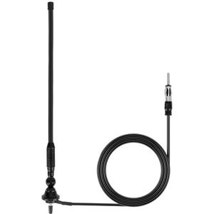 QWORK® Maritieme Radioantenne, 16'' Rubberen Auto Antenne, Waterdichte en Corrosiebestendige Antenne, voor Camper, Vrachtwagen, Jacht, Boot