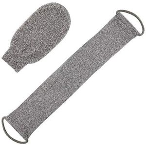 Koreaanse exfoliërende douche Dubbelzijdige douchespons Exfoliërende scrub-douchehandschoenen (Color : White)