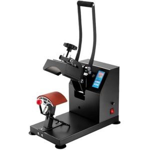 Hoed- en pettenpers 5, x 3, warmteoverdrachtsstempel sublimatiemachine digitale display clamshell-reclame,Soepele werking