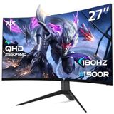 KTC H27S17 - Gaming Monitor - 27 inch - QHD 2560 x 1440p - 180 Hz - 1ms VA - 1500R