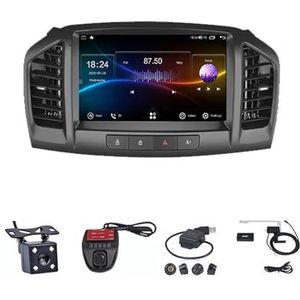 Android Autoradio Video Multimedia Speler, 9 Inch Touch Screen Radio Plug And Play Autotoebehoren met Bluetooth En Navigatie En Achteruitrijcamera Voor Opel Insignia 2008-2012/Buick Regal 2009-201