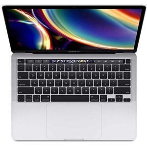 2020 Apple MacBook Pro met 2.0GHz Intel Core i5 (13-inch, 16GB RAM, 512GB SSD Storage) (QWERTY English) Zilver (Refurbished)