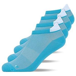 Snocks Hardloopsokken Heren 4-Pack Sportsokken Heren Blauw Maat 47-50 Heren Hardloopsokken Sport Sokken Anti-Blaar Hardloop Sokken Heren Running