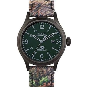 Timex Expeditie Scout Nylon Band Heren Horloge, Mossy Oak Obsession Camo, Modern