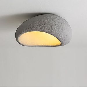 Nordic Minimalistische Wabi Sabi Plafondlampen Kroonluchter Crème Slaapkamer Plafondverlichting Luster Decor E27 Lamp Armaturen Bar Restaurant Hoofdslaapkamer Semi Inbouw Plafondverlichting