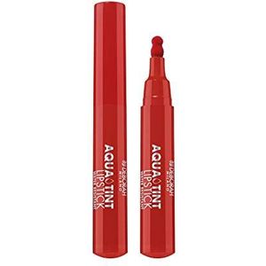Deborah Milano Aqua Tint Lipstick met aloë vera, lange levensduur, nr. 05 Deep Red, waterbestendig, hydraterend en glanzend, geeft zachte en gesatineerde lippen, 2,5 g