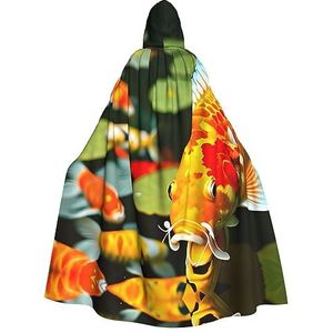 SSIMOO Japanse mooie koi vis unisex mantel-boeiende vampiercape voor Halloween - een must-have feestkleding voor mannen en vrouwen