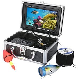 Onderwaterviscamera, 100 0TVL Onderwater vissen videocameraset 12 PCS LED Licht diepte viszoeker for vissen(G001M-15M-IR)