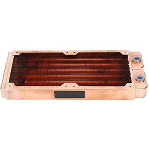 G1/4 Laptop Cooling Heater Schroef Interface Dubbele Ronde Pijp Waterkoeling Radiator 7mm Ronde Pijp voor DIY Installatie: