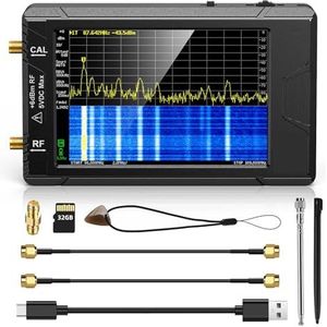 Spectrumanalysator, Spectrumanalyzer TinySA ULTRA 4-inch display 100 kHz tot 5,3 GHz, V0.4.5.1 Netwerk interne LAN-tester met 32 ​​GB kaartversie