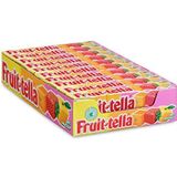 Fruittella Summer Fruit, zachte snoepjes – grootverpakking met 20 rollen: natuurlijke smaken en kleurstoffen, snoepjes met fruitsap