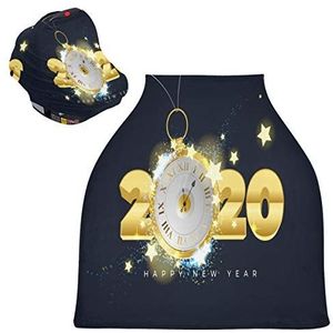Golden New Year 2020 Baby Autostoelhoes Luifel Stretchy Verpleging Covers Ademend Winddicht Winter Sjaal voor Baby Borstvoeding Jongens Meisjes