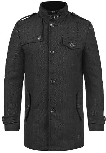 INDICODE JEANS Winterjas 'IDBrandan'  grijs / donkergrijs