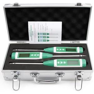 Bodemtestkit NPK-meter Bodem Snelwerkende stikstof-/fosfor-/kaliumtester Voedingsstoffenanalysatoren for groeiende planten,Verbeterde precisie(Upgraded Box)