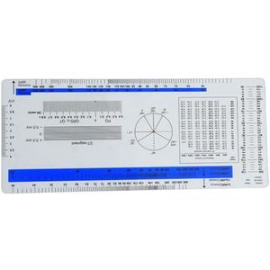 ECG-liniaal ECG Student Pocket Referentiegids Elektrocardiogram Liniaal Cardiogram Transparante Zachte Hartslagliniaal ECG-liniaal Horizontale Badge Kaart Pocket Referentiegids ECG