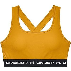 Under Armour Cross-Back Mid Bra Cruise Gold, XS