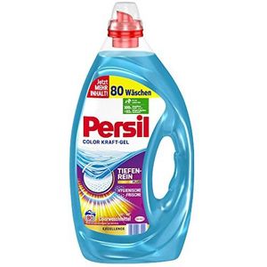 Persil Color Kraft Wasgel, 80 wasbeurten, fris, kleurwasmiddel, met Deep Clean Plus-technologie, voor hardnekkige vlekken, 92% biologisch afbreekbare ingrediënten