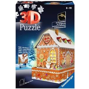 Ravensburger 3D Puzzel Gebouw - Kerst Gingerbread House (216 stukjes)