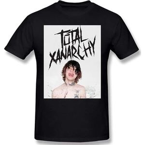 Lil Xan Man Basic Cotton Short Sleeve T-Shirt Fashion Shirts overhemden(Small)