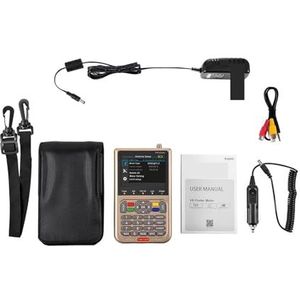 Satellietzoeker, digitale satellietsignaalzoeker, V8 2/Finder Meter DVB-S/DVB-S2X Parabol Locator Finder Satelliet FTA Satellietontvanger Digitale TV HD LCD MPEG-2/4 H.264 voor het aanpassen van satel